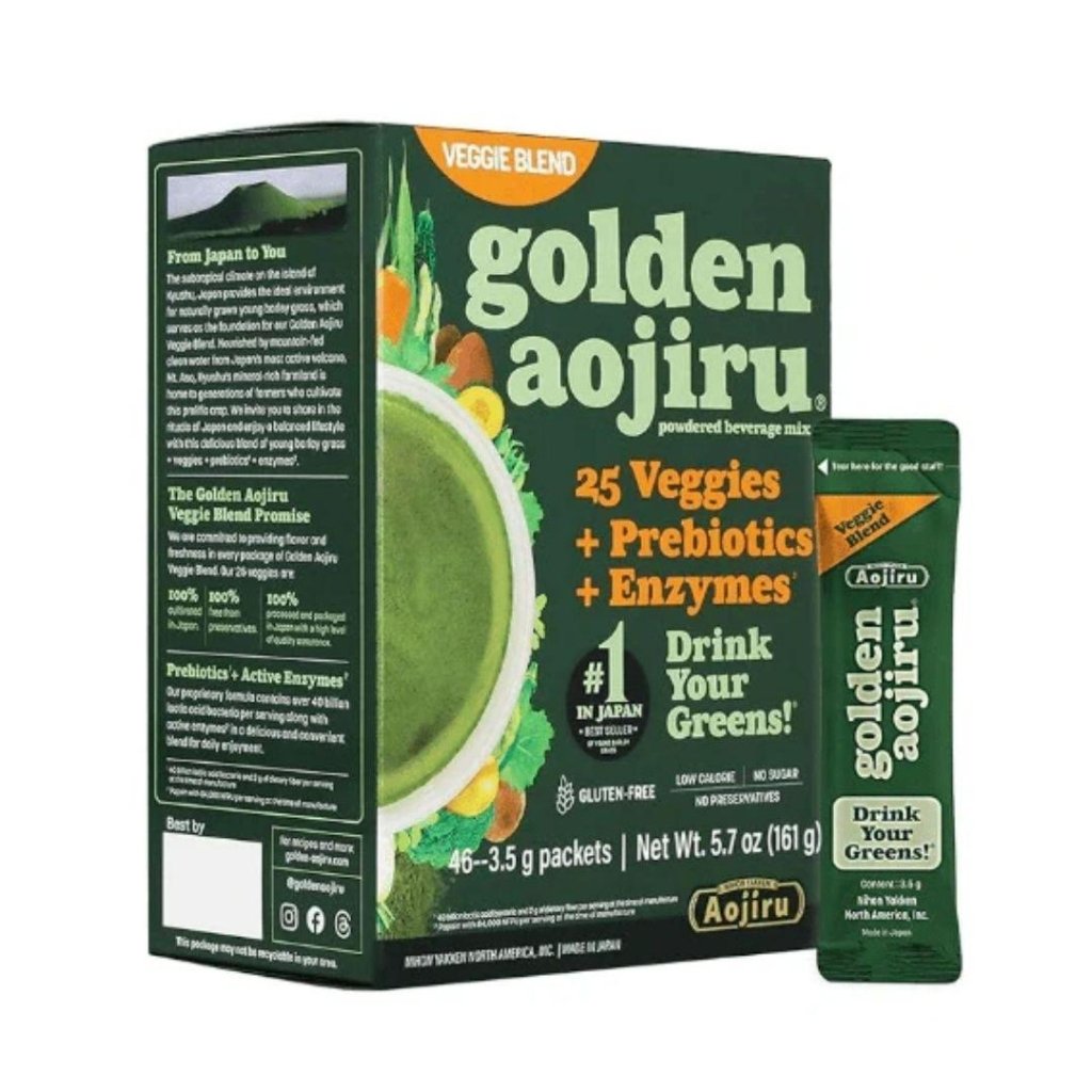 NIHON YAKKEN 25 Veggie Blend Golden Aojiru 3.5G×46PCS (US Package) - ding-go