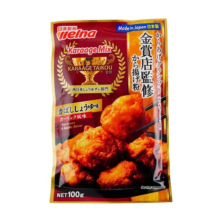 Nisshin Karaageko Fried Chicken Mix Soy Sauce Garlic - 100g - ding - go