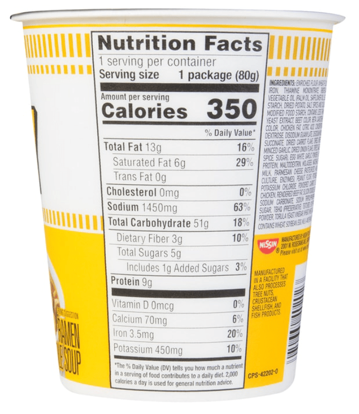 Nissin Cup Noodles Curry - 80g - ding-go