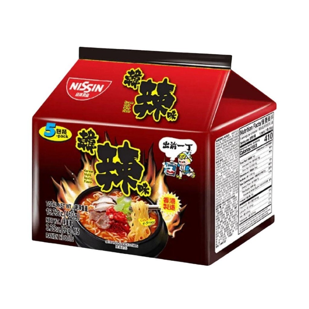Nissin Demae Ramen Korean Spicy - 92g x 5 Pack - ding - go