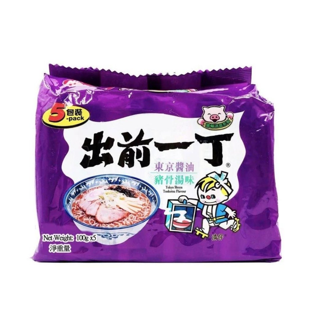 Nissin Demae Ramen Shoyu Tonkotsu Flavor - 100g x 5 Pack - ding - go