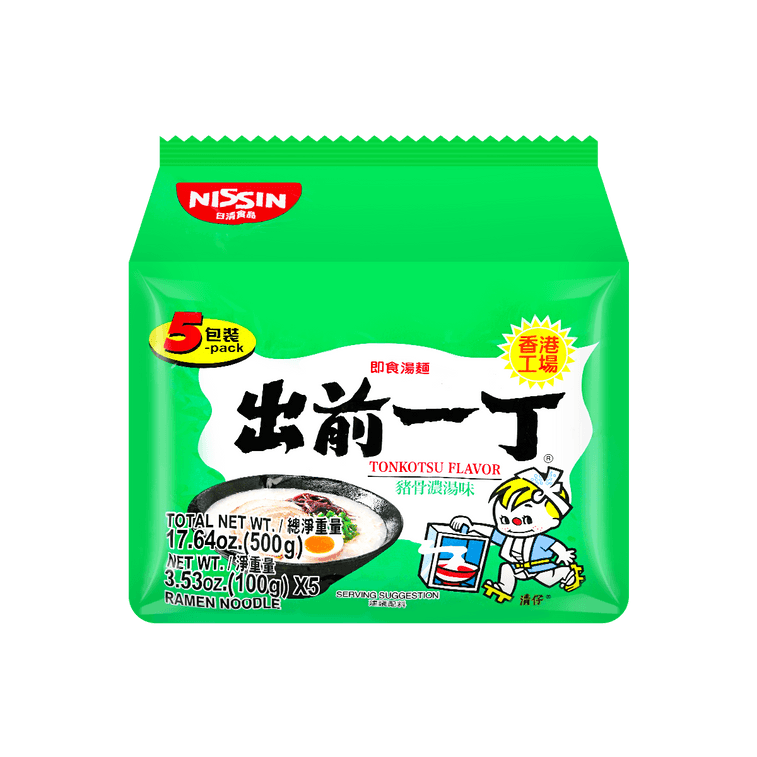 Nissin Demae Ramen Tonkotsu Pork Flavor - 100g x 5 Pack - ding - go