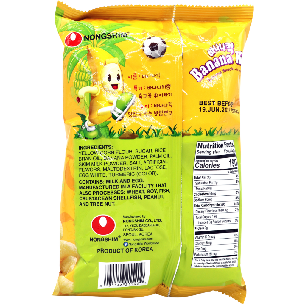 Nongshim Banana Kick - 45g - ding-go