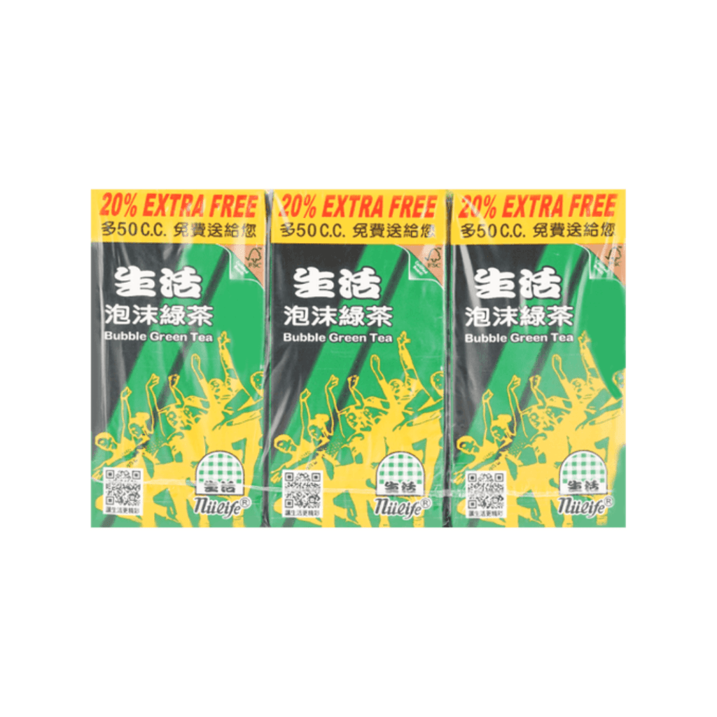 NuLife Bubble Green Tea 300ml x 6 Pack