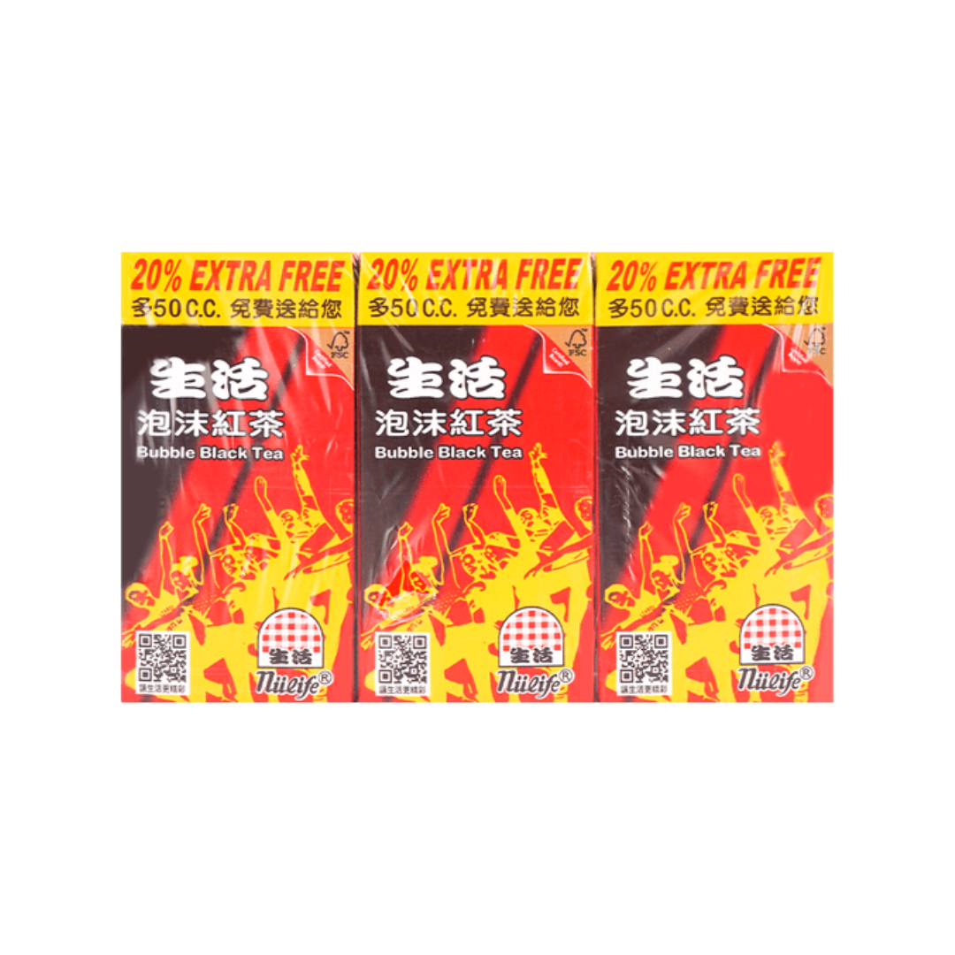 NuLife Bubble Black Tea - 300ml x 6 Pack