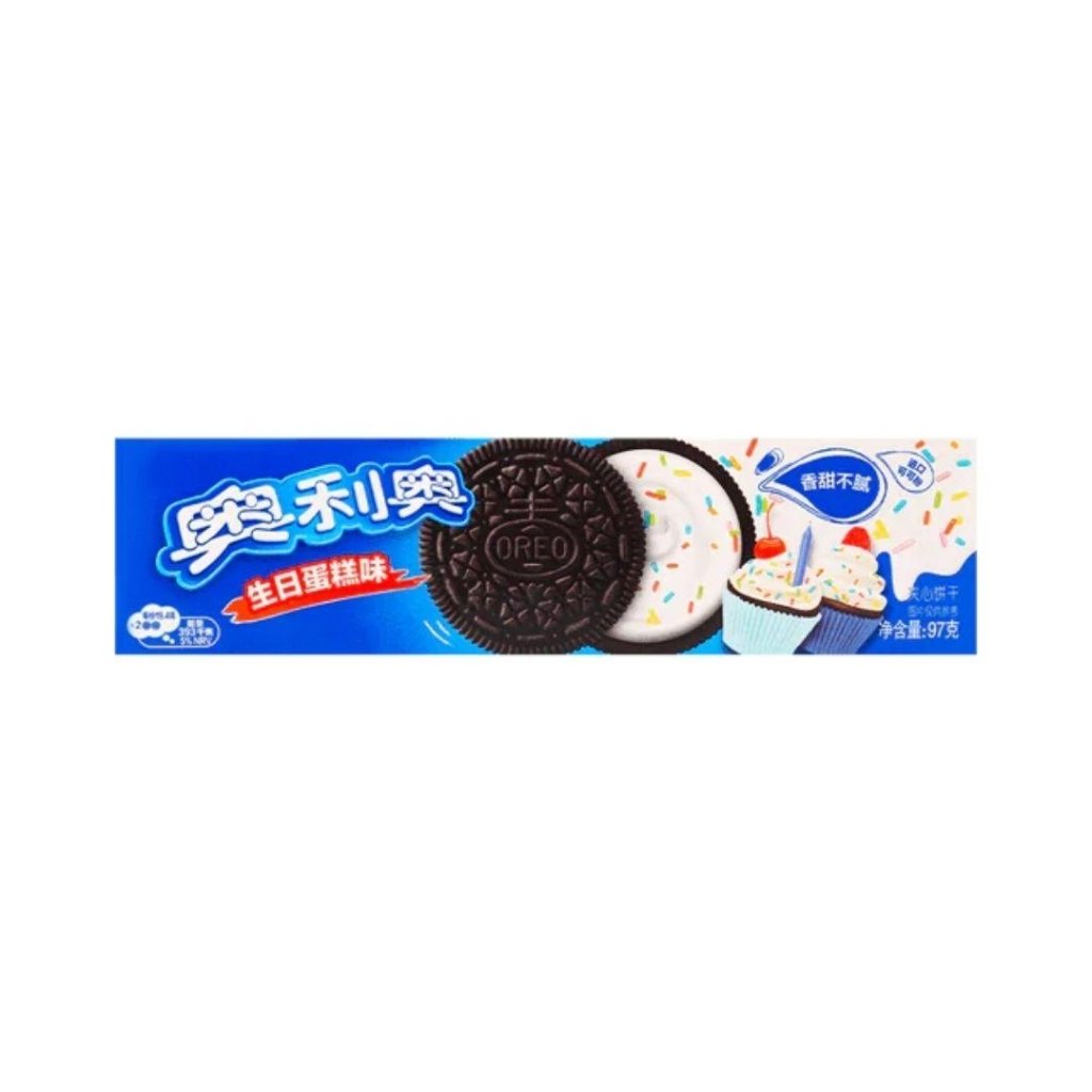 OREO Birthday Cake Flavor Sandwich Cookie - 97g - ding - go