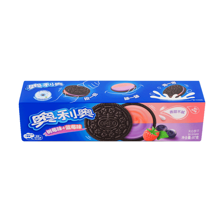 OREO Blueberry & Raspberry Flavor Sandwich Cookie - 97g - ding - go