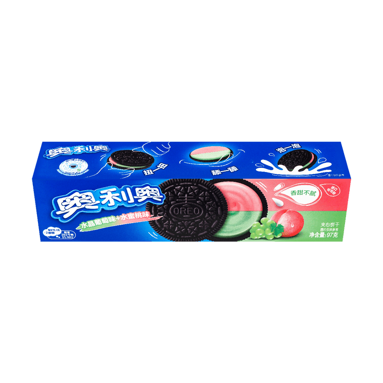 OREO Grape & Peach Flavor Sandwich Cookie - 97g - ding - go