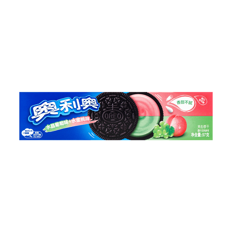 OREO Grape & Peach Flavor Sandwich Cookie - 97g - ding - go