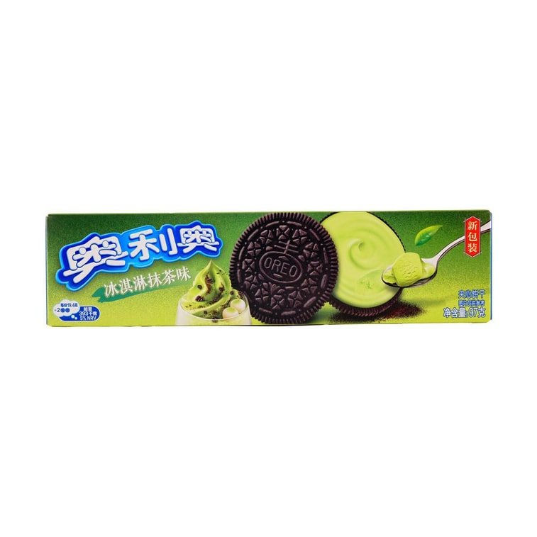 OREO Ice Cream & Matcha Flavor Sandwich Cookie - 97g - ding - go
