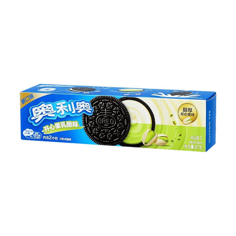 Oreo Pistachio Cheese Sandwich Cookie - 87g - ding-go