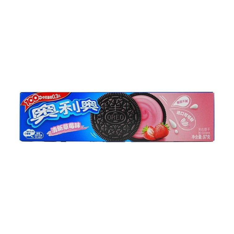 OREO Strawberry Flavor Sandwich Cookie - 97g - ding - go
