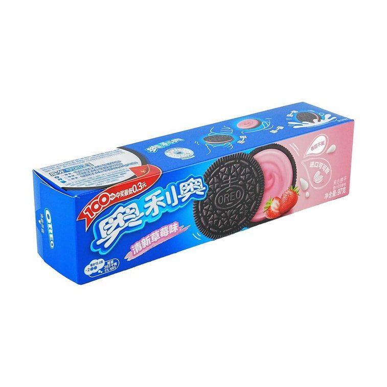 OREO Strawberry Flavor Sandwich Cookie - 97g - ding - go