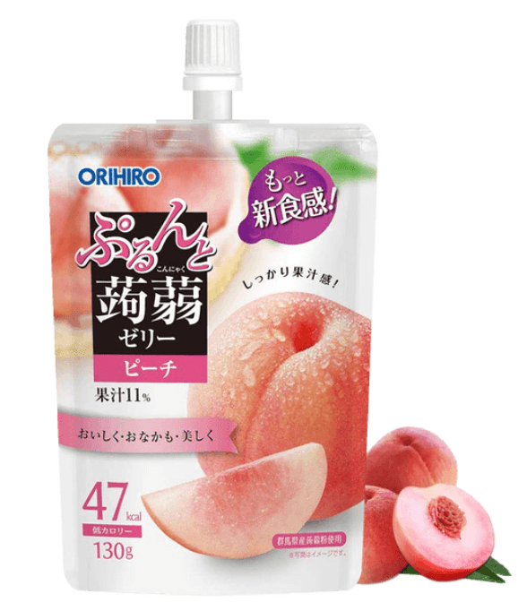 Orihiro Konjac Jelly Peach - 130g - ding-go