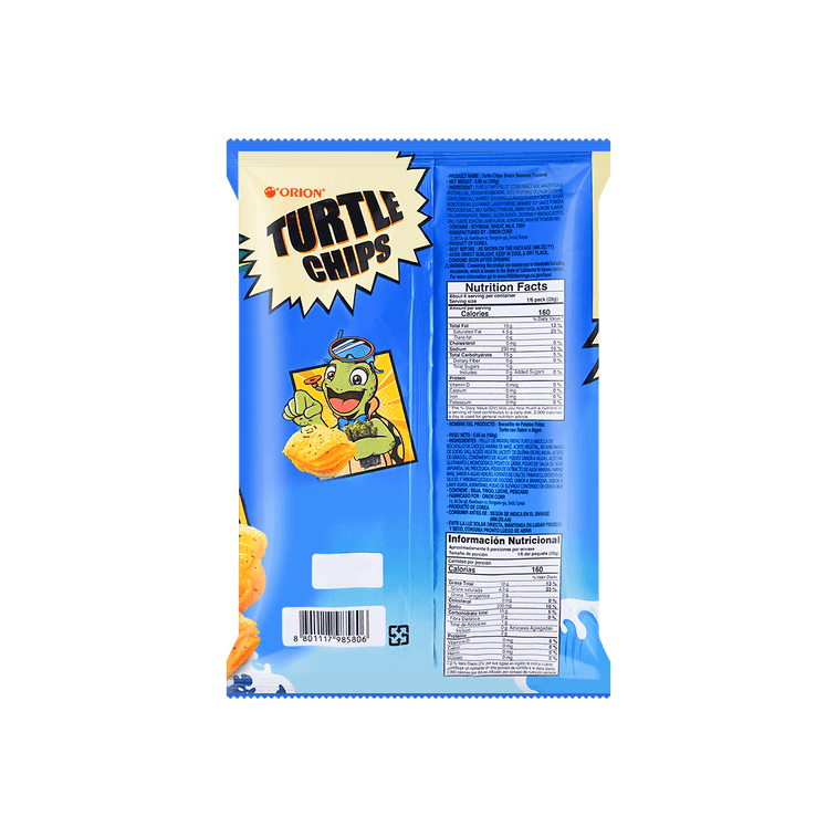 Orion Turtle Chip Seaweed 160g, additional package view 5