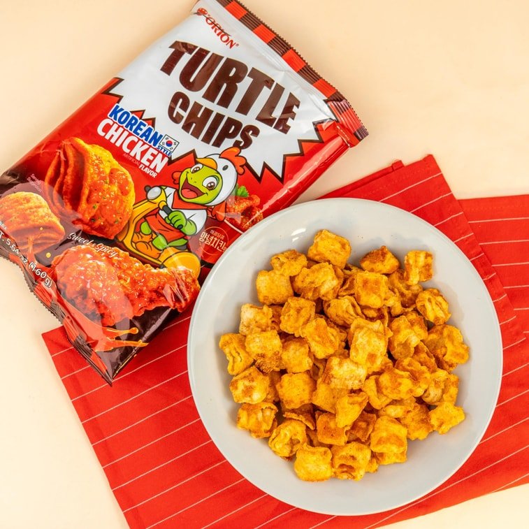 Orion Turtle Chips Korean Chicken 160g, additional package view 3
