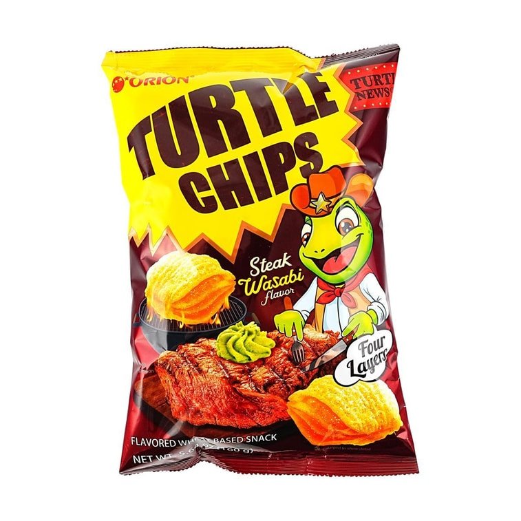Orion Turtle Chips Steak Wasabi - 160g - ding - go