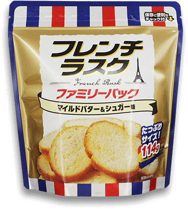 Oyatsu French Rusk Butter & Sugar Flavor Family Pack - 114g - ding-go