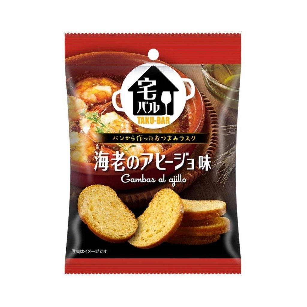 Oyatsu French Rusk Home-style Bar Shrimp Ajillo Flavor - 28g