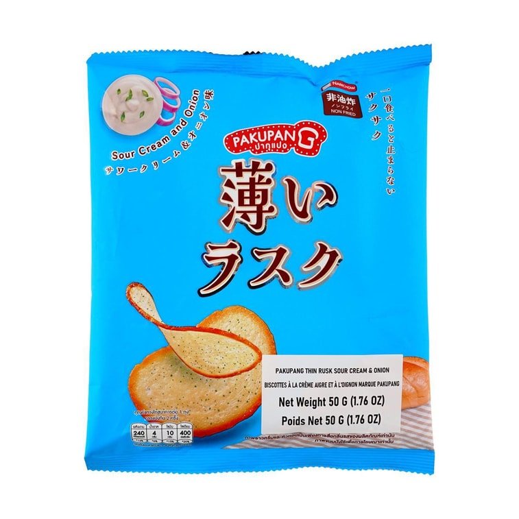 Pakupang French Rusk Sour Cream & Onion Flavor - 50g - ding-go