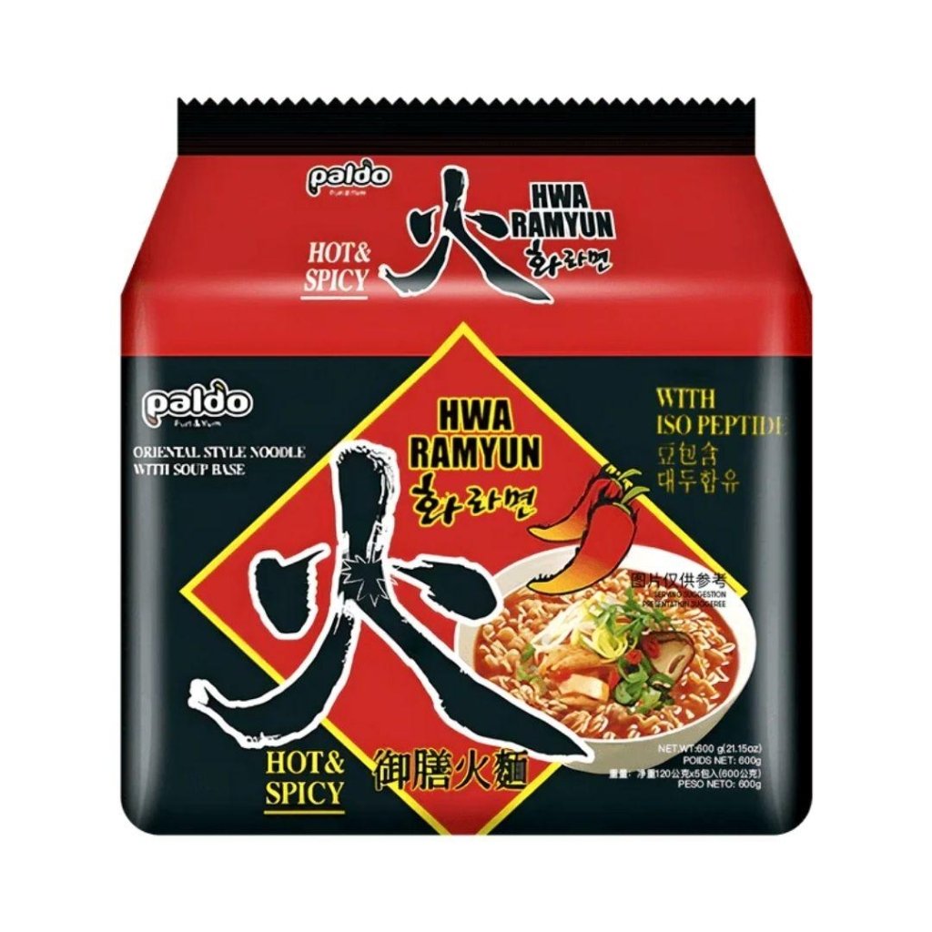 Paldo Hwa Ramyun Hot & Spicy - 120g x 5 Pack - ding-go