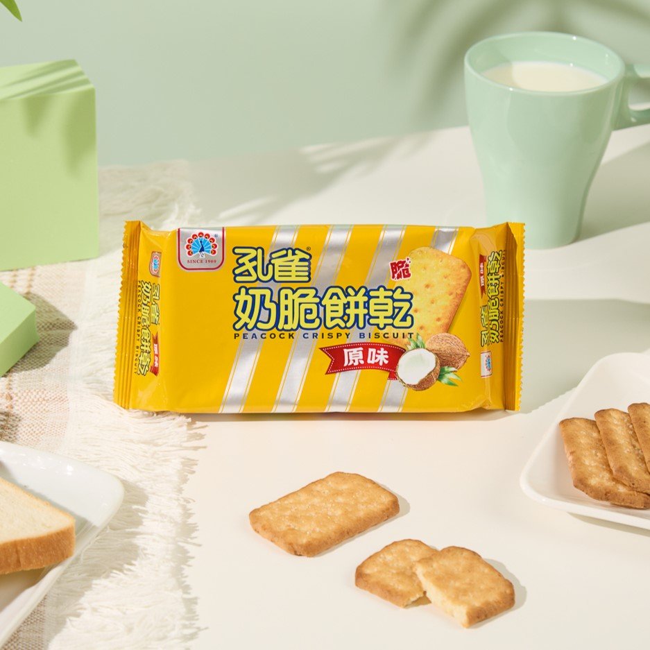 Peacock Milk Crispy Biscuits - 106g - ding - go
