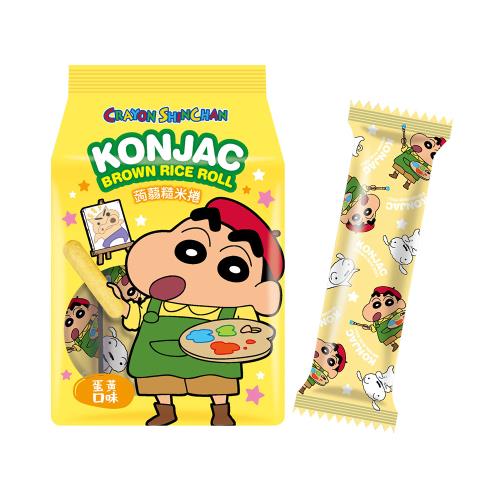 Pei Tien Konjac Brown Rice Roll - Egg Yolk Flavor - 130g - ding-go
