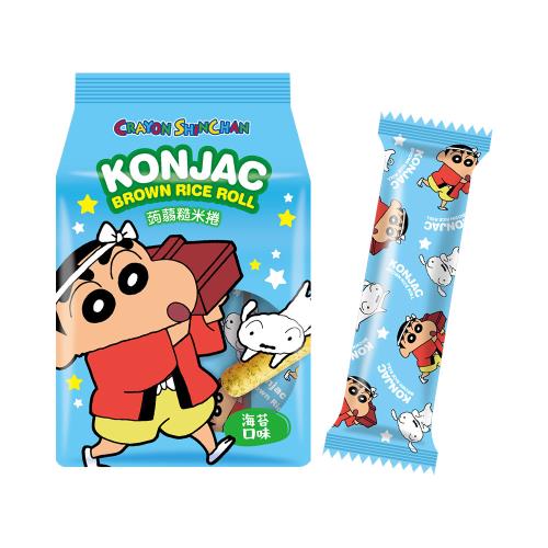 Pei Tien Konjac Brown Rice Roll - Seaweed Flavor - 130g - ding-go