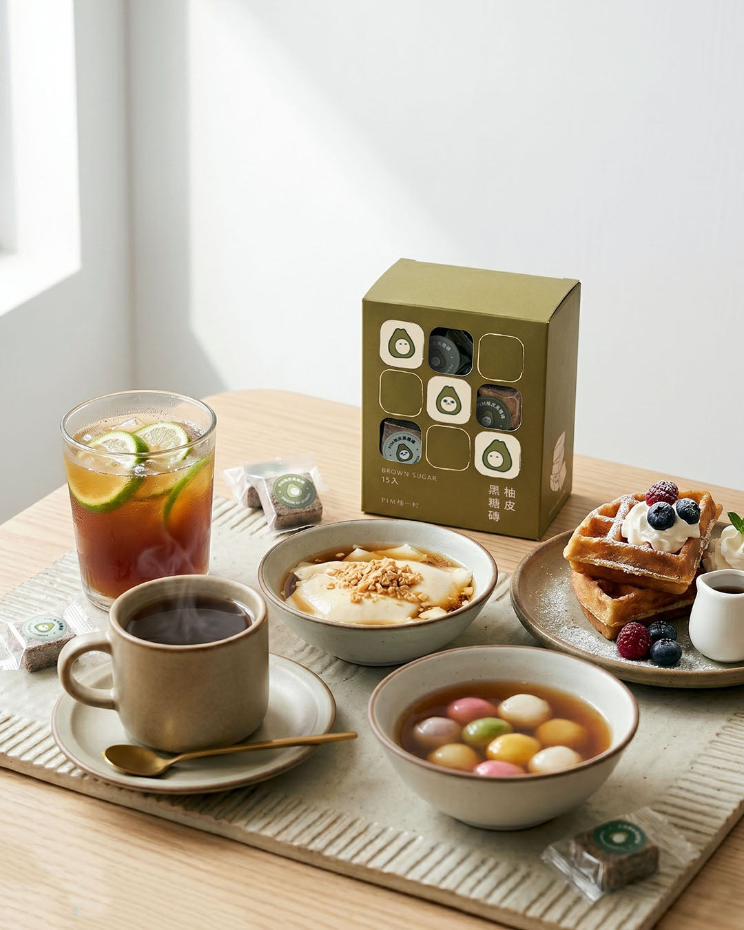 Yuzu Brown Sugar Oolong Kit — Jin Xuan Cold Brew + Brown Sugar Cubes