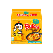 Samyang Buldak Cheese Spicy Chicken Flavor Ramen – 140g × 5 Pack
