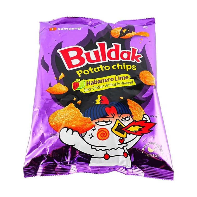 Samyang Buldak Potato Chips Habanero Lime Flavor - 120g - ding - go