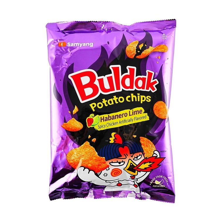 Samyang Buldak Potato Chips Habanero Lime Flavor - 120g - ding - go