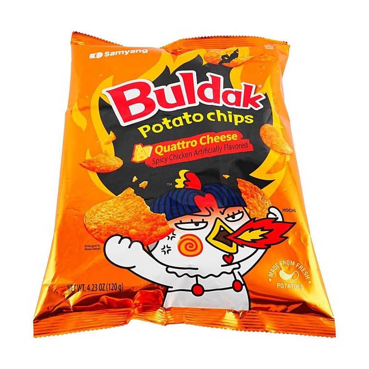 Samyang Buldak Potato Chips Quattro Cheese Flavor - 120g - ding - go
