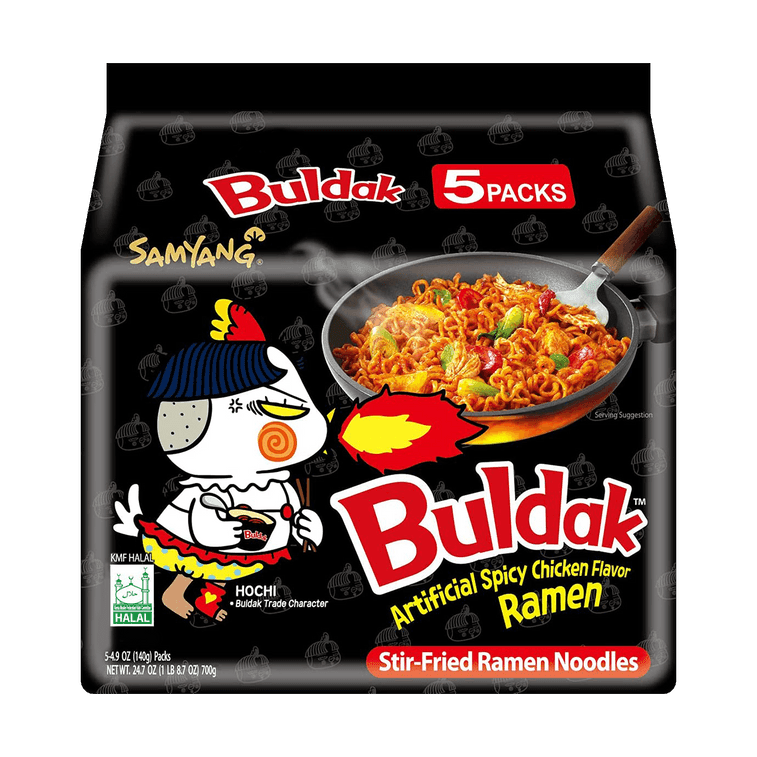 Samyang Buldak Hot Chicken Flavor Ramen – 140g × 5 Pack