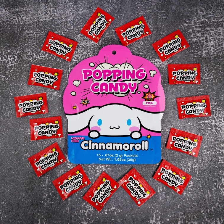 Sanrio Cinnamoroll Popping Candy Peach Flavor 30g, additional package view 3