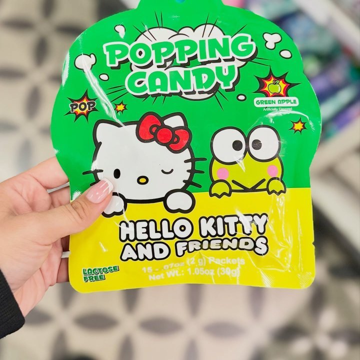 Sanrio Hello Kitty and Friends Popping Candy Green Apple Flavor 30g, additional package view 3