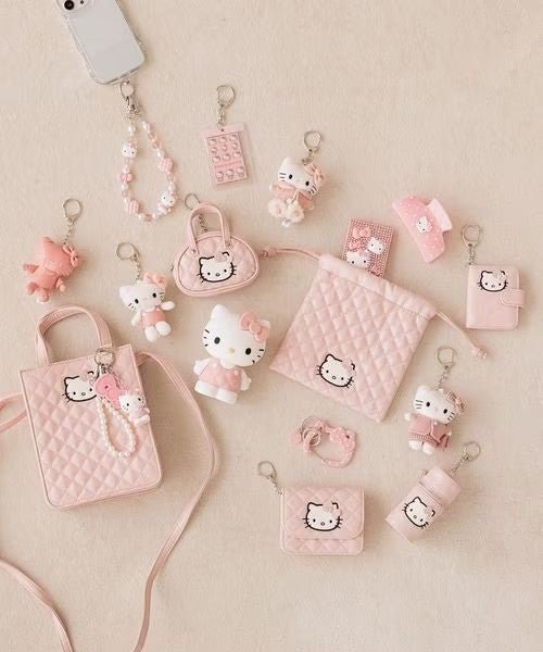 Sanrio Hello Kitty Charm Pink Leather Style - ding-go