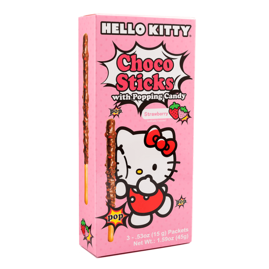 Sanrio Hello Kitty Choco Sticks Strawberry Flavor - 45g - ding - go