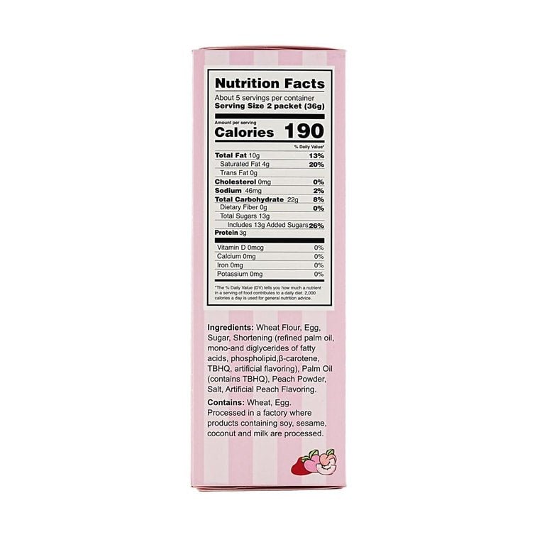 Sanrio Hello Kitty Double Flavor Egg Rolls Peach and Original Flavor 162g, additional package view 6