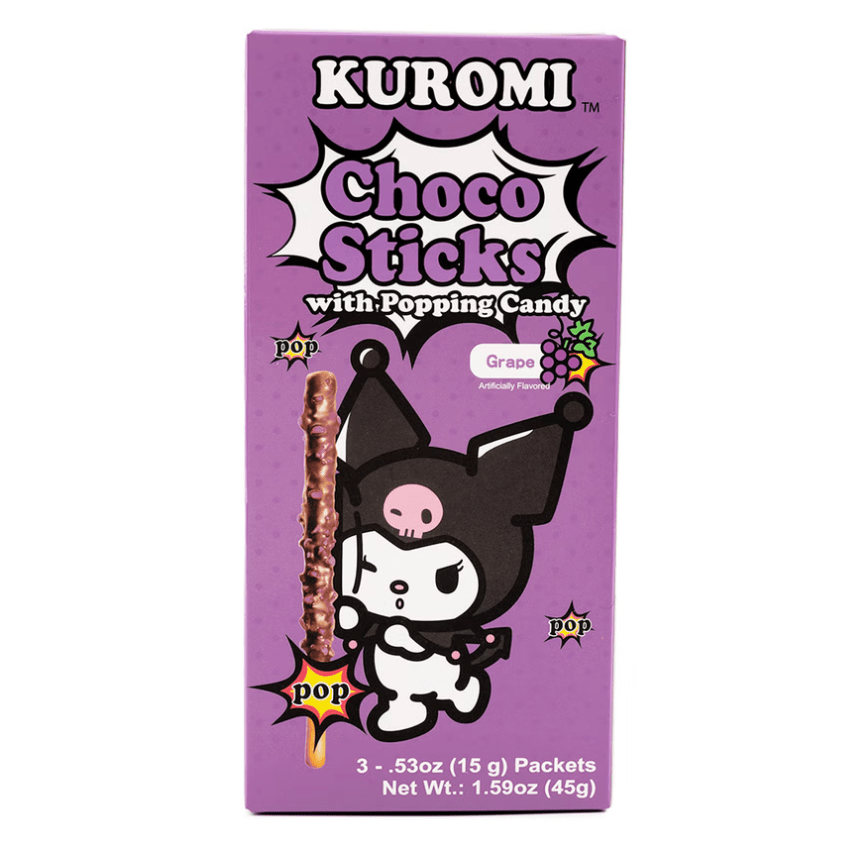 Sanrio Kuromi Choco Sticks Grape Flavor - 45g - ding - go