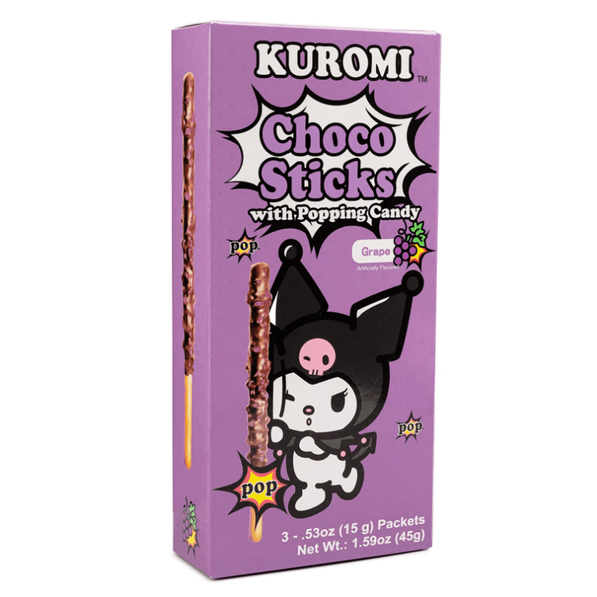 Sanrio Kuromi Choco Sticks Grape Flavor - 45g - ding - go