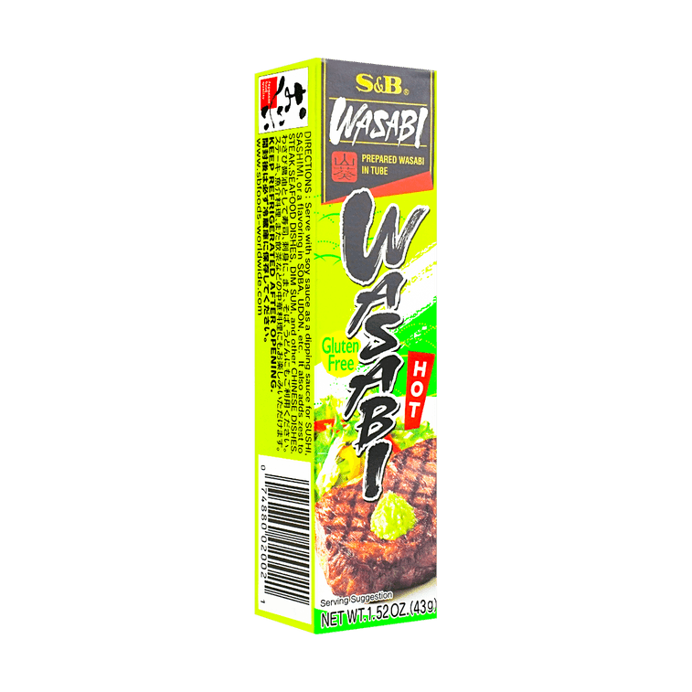 S&B Wasabi Neri Prepared Wasabi In Tube 43g, additional package view 3