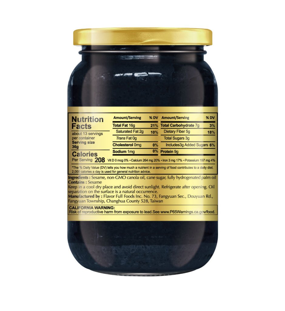 SesaONE Black Sesame Butter - 454g - ding - go