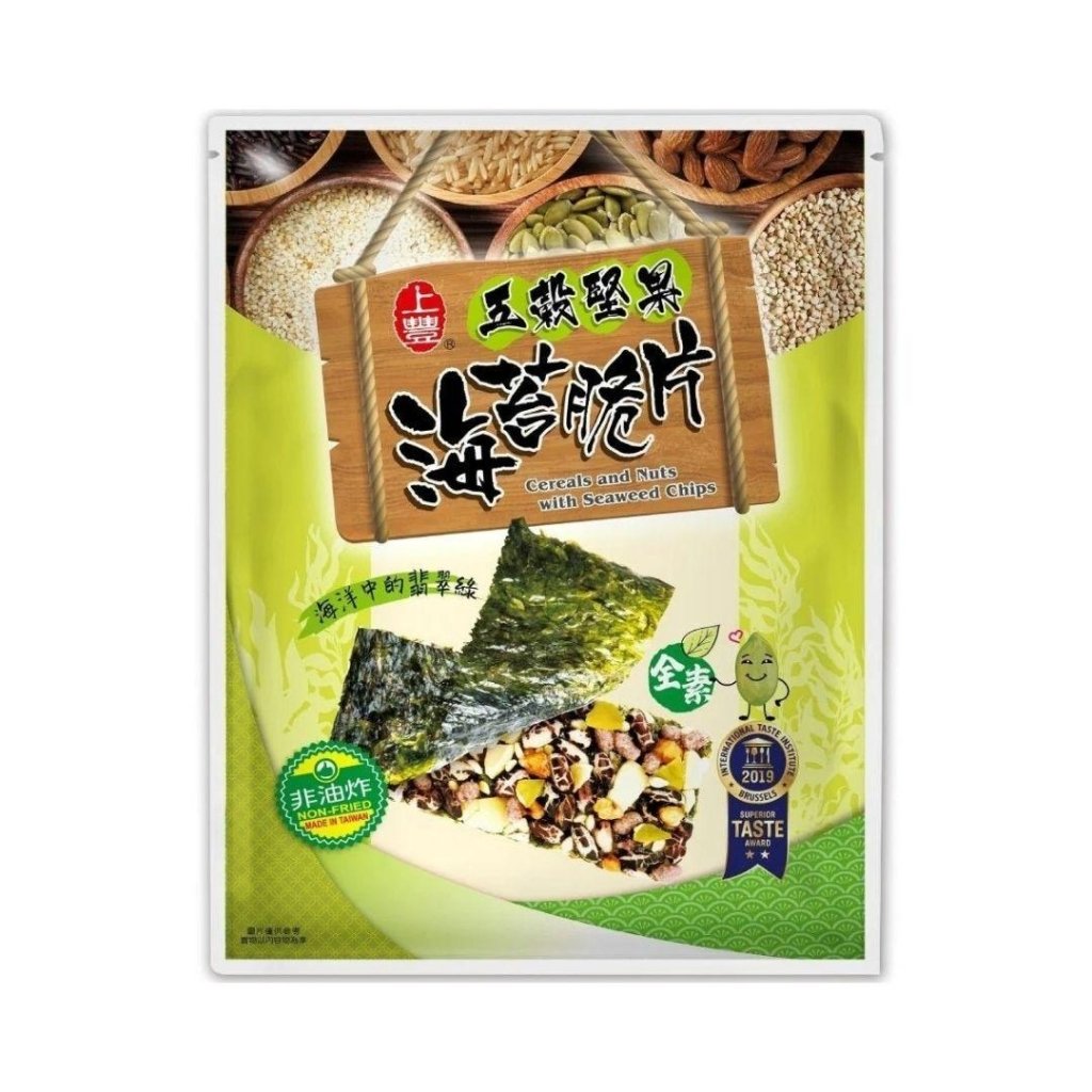 Shangfeng Five Grains Nuts Seaweed Crispy 32g, additional package view 3