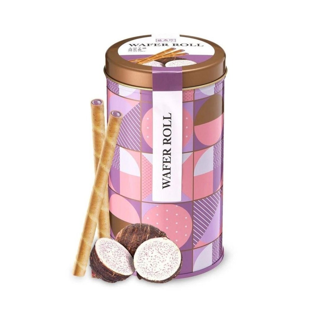 SHJ Dajia Taro Wafer Roll - 400g - ding-go