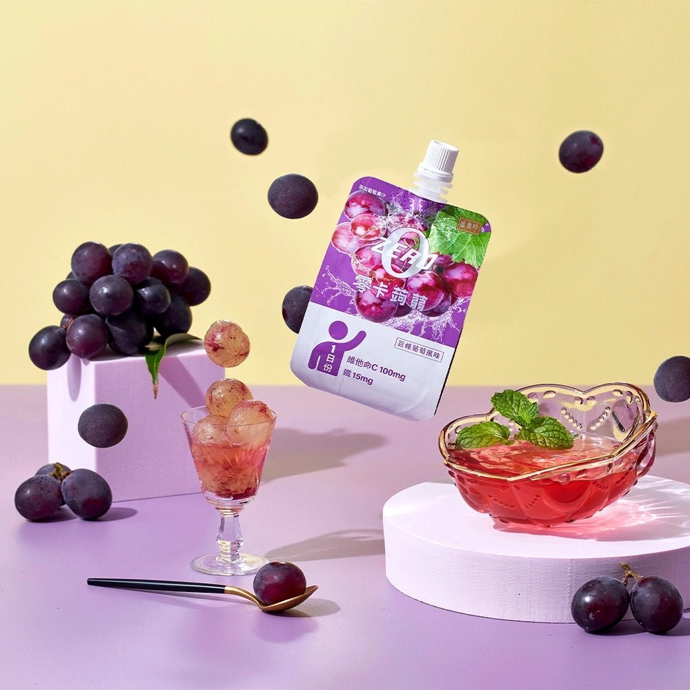 SHJ Fruit Energy Jelly Drink Grape Flavor - 180g - ding - go