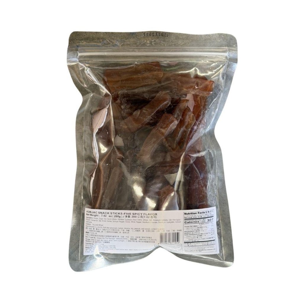 Six Fortune Konjac Snack Sticks Five Spices Flavor - 200g - ding - go