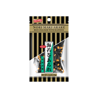 SK のり巻きあられ わさび味 – 85g
