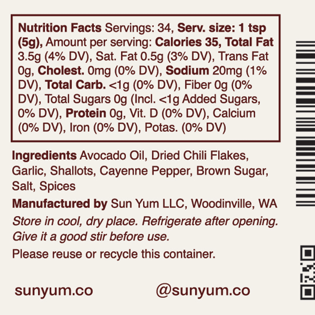 Sun Yum Chili Oil - 170g - ding-go