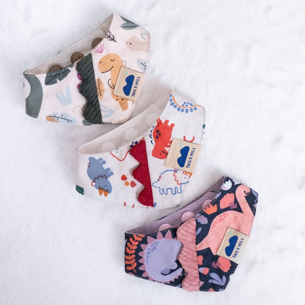 TAILS HILL Dinosaur Pet Scarf - ding-go